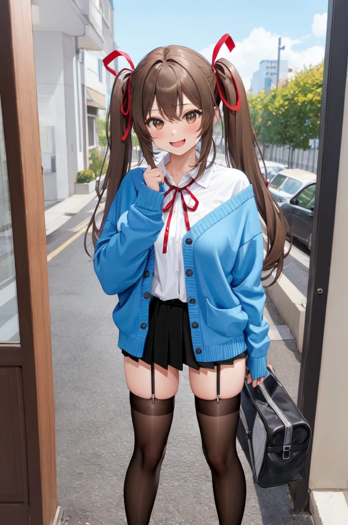 (masterpiece, best quality, extremely detailed, ultra-detailed),
BREAK
(1girl, solo, cute face, kawaii, face, a cute , happy, standing, 16-year-old),
BREAK
(long twintails, light brown hair, straight hair, brown eyes, medium breasts),
BREAK
(black thighhighs:1.3),
BREAK
(ribbon:1.5),
BREAK
(winter , Cardigan),
BREAK
(bow panties, white panties:1.3)