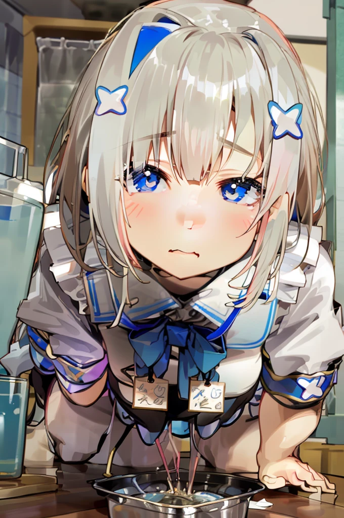 face、((スカートof穿いてない))、indoor、of(Empty container)、((I can see the pussy))、(R18)(accurately)(masturbation behavior)