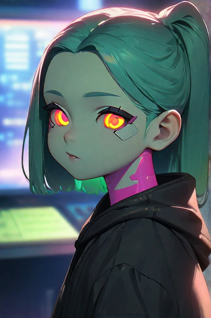 ((Best quality)), ((masterpiece)), (detailed), Rebecca from cyberpunk