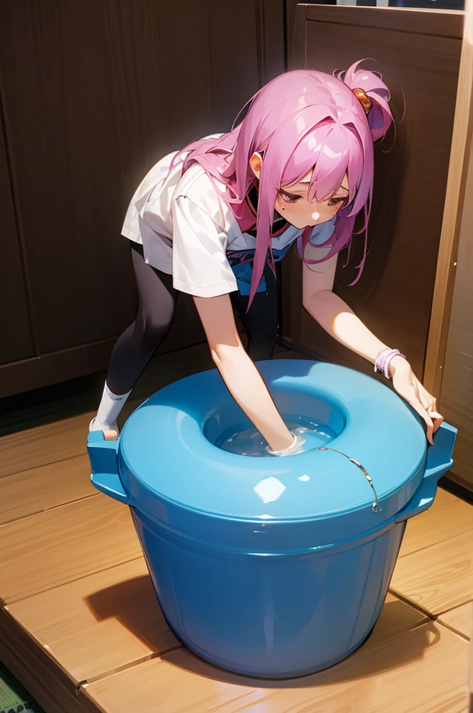 Amane Kanata、indoor、(Empty container)、((I can see the pussy))、(R18)(accurately)(masturbation behavior)