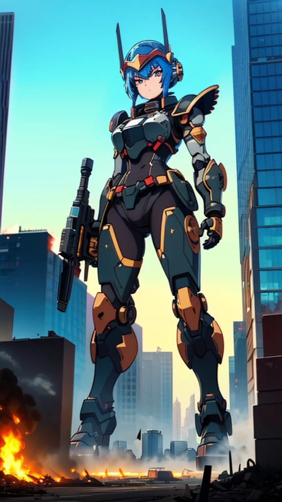 ((giantess))
((Robot Girl)) ((Mechanical Armor)) ((Metal Armor))
((Run through the valley of buildings))((Injection))
((Heavy Armament)) ((Heavy Weapon)) ((Bazouga)) ((Rifle)) ((Long Spear)) ((Great Shield)) ((Helmet)) ((Mechanized Wing))
((beautiful eyes)) ((gentle expression)) ((anime style eyes))
((New York Manhattan)) ((major city)) ((skyscraper district))
(((Female titan taller than a building)))) ((Destroyed city))
(GTScramped, Giantess: 1.2), Outdoors, Full Body, (Height Difference, Standing Close to Crowd: 1.2)
Black smoke fire, fire, flame ((crowd runs away)))
Ruins, piles of rubble, battlefields, ground zero, burnt fields
collapsed buildings, broken cars
big city
unreal engine,((concentrated line)) ((wide-angle lens)) ((sunlight))
((masterpiece)) ((beautiful girl)) ((precise picture))
((Unreal Engine))
((anime style))
(anmnr,Manga character
Destroyed skyscrapers, destroyed cars, crowd Unreal Engine,starrystarscloudcolorful,ROBOTANIMESTYLE,RRS,SRS,MRS,FRS,NJRS,RARS,HRS,BRS