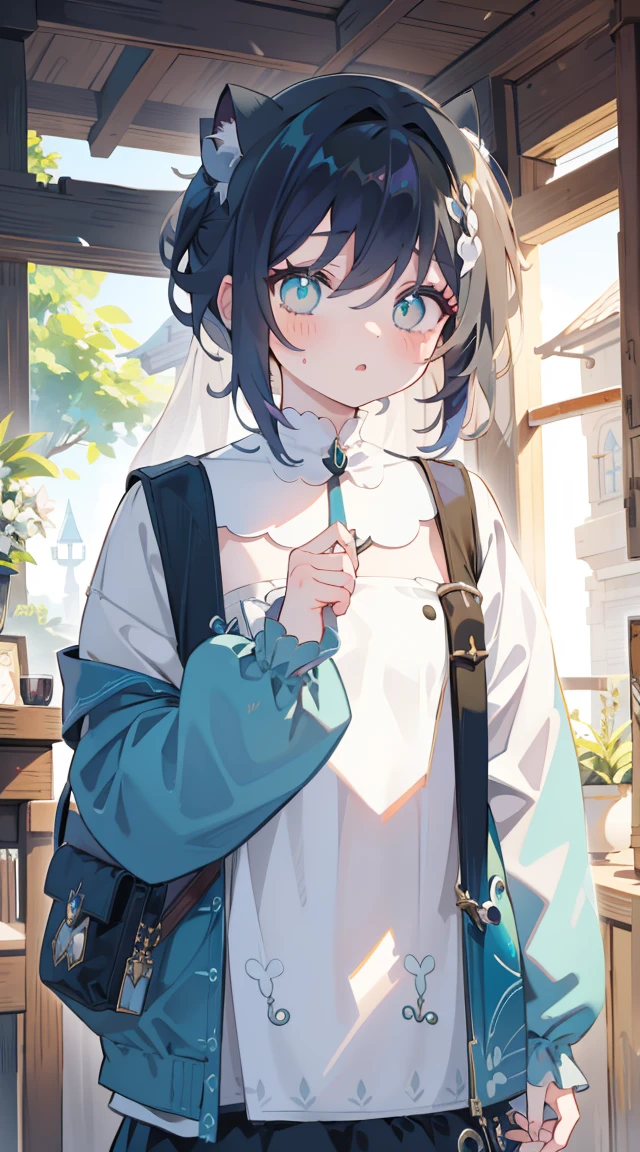 (((((à l'intérieur du pot))))))、une fille、seulement, Conditionné en potignon bébé tortue、Un morceau de, cheveux longs et blancs, doubles queues, eYeux bleus, a girl with long purple hair wearing a black and white dress, portrait of a goth catgirl, green eyes, my dress-up darling, bun hair in two bunches, gothic maiden anime girl, very beautiful anime cat girl, meow-shaped hair