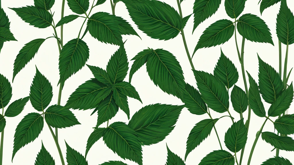 Bellflower hemp leaf pattern