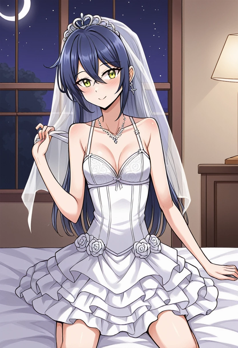 a father (he had been brainwashing by his second son,so his wife and eldest son wouldn't find out,crossdressing,a his second son's room ,wear sexy Wedding lingerie,bride of his second son,have one's first night,swear live as the wife of his second son for life) ,