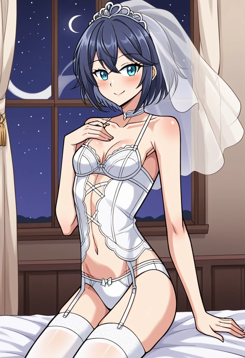a father (he had been brainwashing by his second son,so his wife and eldest son wouldn't find out,crossdressing,a his second son's room ,wear Wedding lingerie,bride of his second son,have one's first night,swear live as the wife of his second son for life) ,