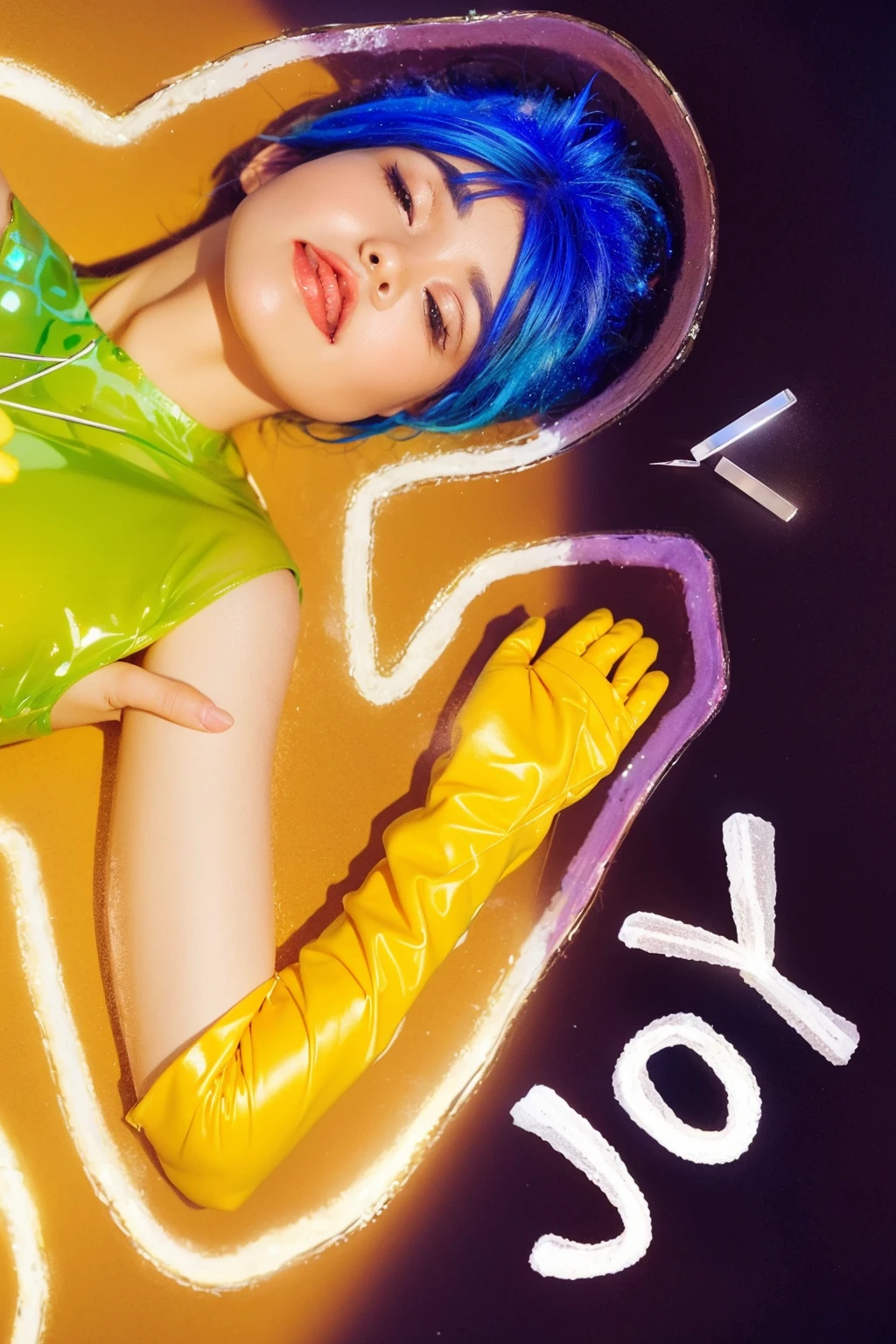 girl with short blue hair. blue short hair lies on the floor frame above from above on a white background This image features a vividly rendered scene with a broken magical glass orb, lying scattered on a purple floor. The orb, shattered into several pieces, emits a radiant green glow, highlighting the intricate details and geometric patterns within its core. girl with short bThe glowing green light casts vivid reflections and shadows on thegirl with short blue hair. blue short hair lies on the floor blue hair. girl wblue short hair lies on the floorise color with fragments lying nearby frame above from above on a white background ethereal and mysterious ambiance to the scene. The backdrop of the purple floor intensifies the contrast of the bright green shards, making the scene visually striking. The overall composition suggests a moment of dramatic transformation or destruction of a powerful, enchanted object. glossy texture, smooth broken glass magic ball of turquoise color with fragments lying nearby frame above from above on a white background 3d model, multiple light sources, rim light, sharp post broken glass magic ball of turquoise color with fragments lying nearby frame above from above on a white background effects render, (glossy plastic texture with multiple big light probe refractions), perfect cgi, smooth silhouette, high intensity refraction, (super glossy plastic material), most beautiful vfx, , realistic, 4k, high resolution, rim light, smooth 3d model, multiple light sources, rim light, sharp post effects render,, realistic, 4k, high resolution, rim light detailed digital art, reflective, best quality, 4k, masterpiece:1.2, ultra-detailed, realistic, vivid colors, The image of the highest quality, ensuring every detail showcased perfectly. It in 4k resolution, allowing viewers to immerse themselves in the richness of the colors and intricate details. The realistic rendering. under the spotlight, reflecting, high-resolution image, realistic rendering