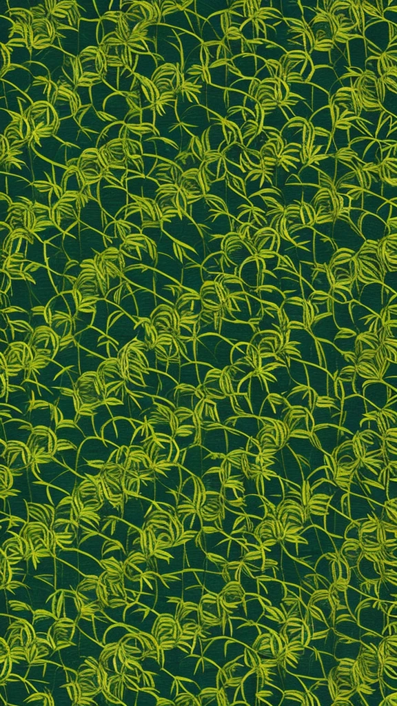 Bellflower hemp leaf pattern