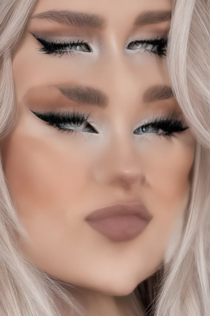 Create an image of a 23-year-old sexy young Polish model. Focus on her face in a portrait style. She has captivating eyes, flawless skin, and an alluring smile. Her hair is styled fashionably, complementing her striking features. The background should be simple and elegant, ensuring that all attention is drawn to her beautiful face.