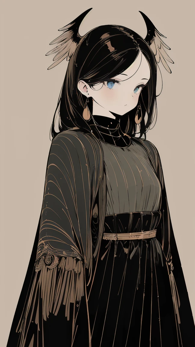 (Designed by nty:1.4),Upper body portrait of a girl,Black bright color, rich and colorful, Yoshitaka Amano character design,Solitary,Angelic, symmetrical beautiful, Angel Wings, Gorgeous long dress, stand up, (((Solitary))), Color Matching，Clear facial features, Clean lines design, Magic Elements, Future Technology, ((tarot card background)), Standing figure, ((Flat Color)), (masterpiece，Top quality，best quality，Ultra-high resolution), ((Exquisite facial features，Clear facial features，beautiful eyes，Pretty Face)) ,(32K Wallpaper),