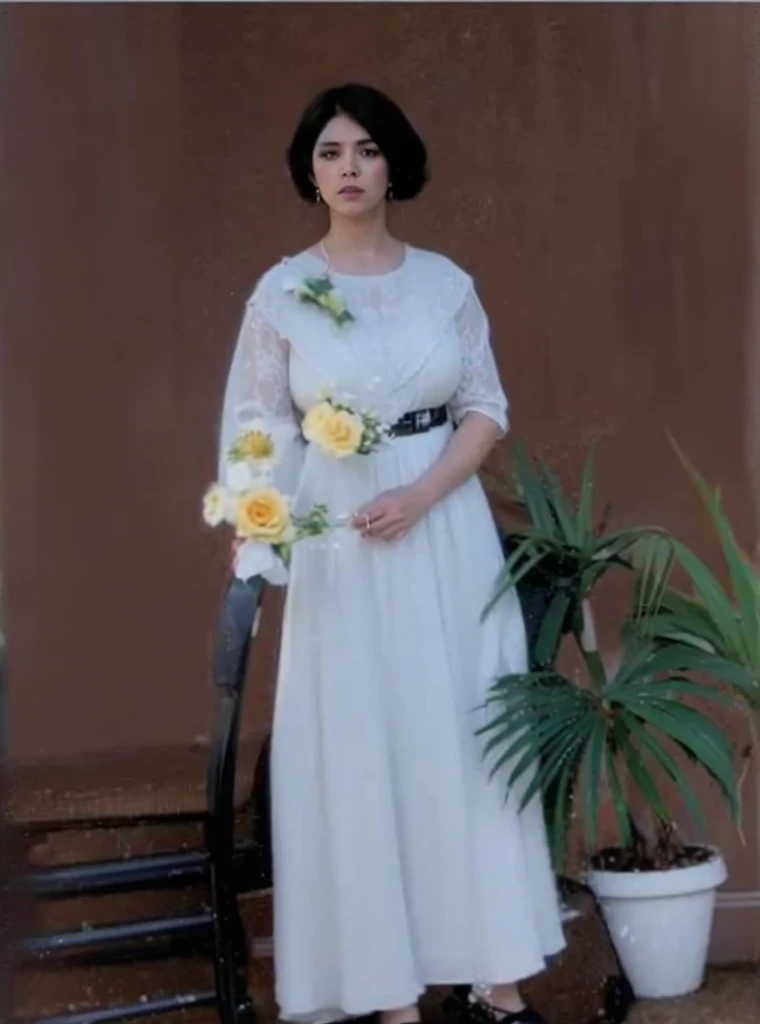 A realistis Spanish woman face wear a dress,ultra hd 8k