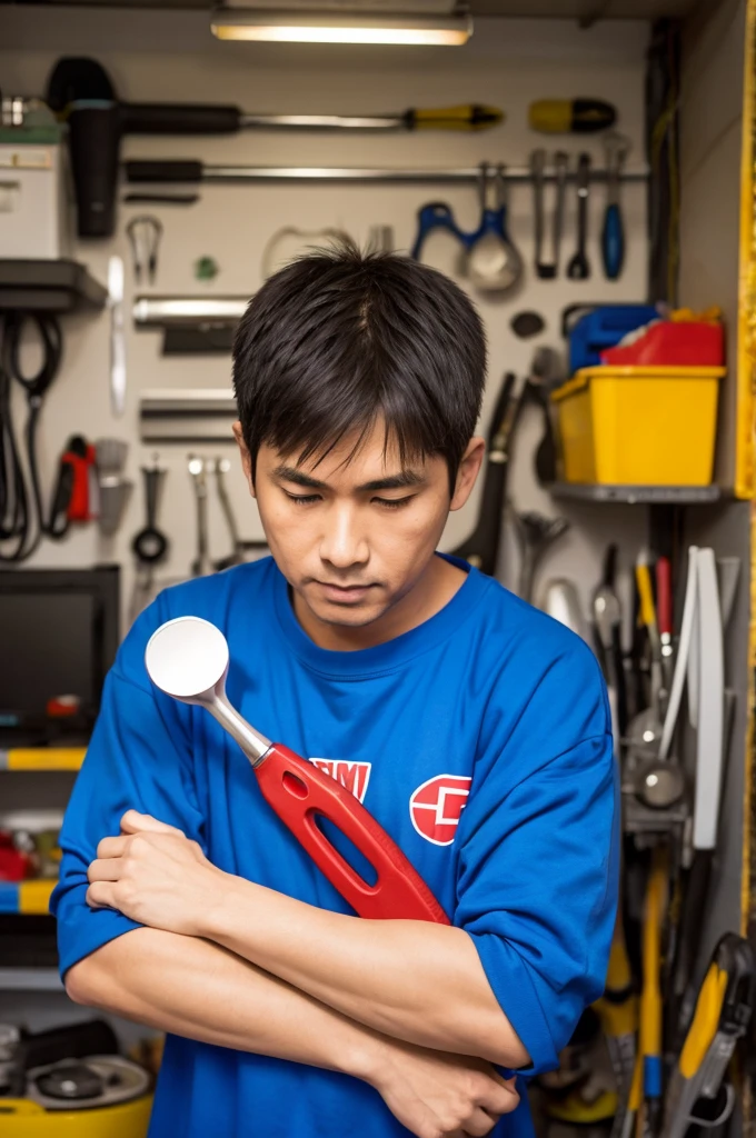 Bikkuriman
A person with tools