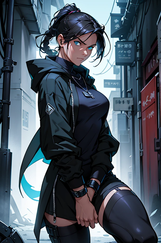 Character Description:
Female telepathic assassin
Lean and agile build
Piercing green or deep blue eyes
Long dark hair tied in ponytail or braid
Sleek, dark outfit with dark green or purple accents
Hooded cloak for concealment
Finely crafted dagger with intricate hilt and gemstone
Abilities and Actions:
Mind reading
Telepathic communication
Mind manipulation
Coordinating attacks telepathically
Extracting secrets and intelligence
Creating illusions or distractions
Setting and Atmosphere:
Stealthy and shadowy environments
Dark, mysterious backgrounds
Elements of secrecy and intelligence gathering
Urban nightscapes, old warehouses, and hidden alleyways
Accessories and Additional Elements:
Pendant or bracelet glowing faintly
Throwing knives
Aura of power when using telepathic abilities
Detailed dagger with slightly curved blade and gemstone
Facial Expressions and Poses:
Focused and determined look
Conflicted and introspective expressions
Ready for action or in a defensive stance
Communicating telepathically with an intense gaze
Example Keyword Phrases:
Character Design:
"Female telepathic assassin with piercing green eyes, dark hair in a ponytail, sleek dark outfit with green accents, and a hooded cloak."
"Agile female assassin wielding an intricate dagger with a gemstone hilt, dressed in a stealthy outfit."
Abilities in Action:
"Female telepathic assassin using mind reading and telepathic communication, glowing pendant."
"Female assassin creating illusions and manipulating minds, intense focused expression."
Setting and Atmosphere:
"Telepathic assassin in a shadowy urban nightscape, ready for stealth mission."
"Female assassin extracting secrets in a dark alley, glowing bracelet."
Dynamic Poses:
"Agile female assassin in defensive stance, telepathically communicating with allies."
"Focused telepathic assassin ready for action, intense gaze and flowing cloak."