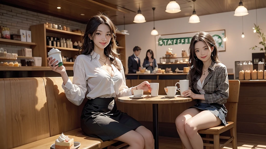 (((((The skirt is flipped up to reveal white panties.)))))
((((Emphasize cleavage))))
((((Brown Hair))))
(((((お洒落でcuteInside the Starbucks store)))))
8K、RAW Photos、Highest quality、Super detailed、Super Resolution、Ultra HD、8K壁紙、Amazing details
((A girl in a blazer uniform ((White blouse with formal collar, Blue Blazer, Red Check Skirt, Red checkered ribbon on blouse)), Complete limbs, Full Finger,))
(((((((Inside the Starbucks store)))))))、((((((Sit down and eat cake、Drink coffee、smile))))))、((Heart Necklace))
Modern and sleek design:Interior design using natural materials、Many of the designs are warm and made using wood and metal.。
Large windows:自然光をたっぷり取り入れるためのLarge windowsがあり、Providing a bright and open space。
Green Interior:Potted plants are effectively placed、It creates a relaxing atmosphere。
artwork:Works by local artists、Starbucks-related art on display。
Cozy seating:Cushioned chairs and sofas、Bar sheet etc.、A variety of seating options available。
Open kitchen area:Being able to see how drinks and food are made、We provide peace of mind and transparency。
Unique lighting:Antique lamps and chandeliers、Modern lighting fixtures are used。
Comfortable background music:Relaxing music is playing、A comfortable space is provided。
Wide々Table space:一人でもグループでも使いやすいWide々There is a table with。
Community Table:There is a large table where you can socialize with other customers.。
Seasonal decorations:The decorations are themed according to the season.。
Design with a local feel:The design incorporates the local culture and characteristics.。
Fragrance production:コーヒーの香りが店内にWideがり、A space that satisfies the five senses has been created.。
Conversation with a barista:フレンドリーなConversation with a baristaが楽しめるカウンターエリアがあります。
8K、RAW Photos、Highest quality、masterpiece:1.2、Super detailed、Super Resolution、Ultra HD、8K壁紙、Amazing details、Photorealistic:1.4、Having fun by the water、Full Body Shot、Full body photo、High-resolution RAW color photos、Professional photos、A scene full of emotion、Very detailed and beautiful、Ultra HD、8K壁紙、Amazing details、Huge file sizes、Highly detailed beautiful girls、Highly detailed face Highly detailed eyes、Extremely realistic skin、 Highly detailed fingers, Highly detailed nose, Highly detailed mouth, Perfect Anatomy, Highly detailed background, Highly detailed clothing, , cute女の子, Famous Japanese Idols, cute, Realistic body, Slender, White skin, Glowing Skin, Slim body, Realistic Face, Delicate eyes, double eyelid,