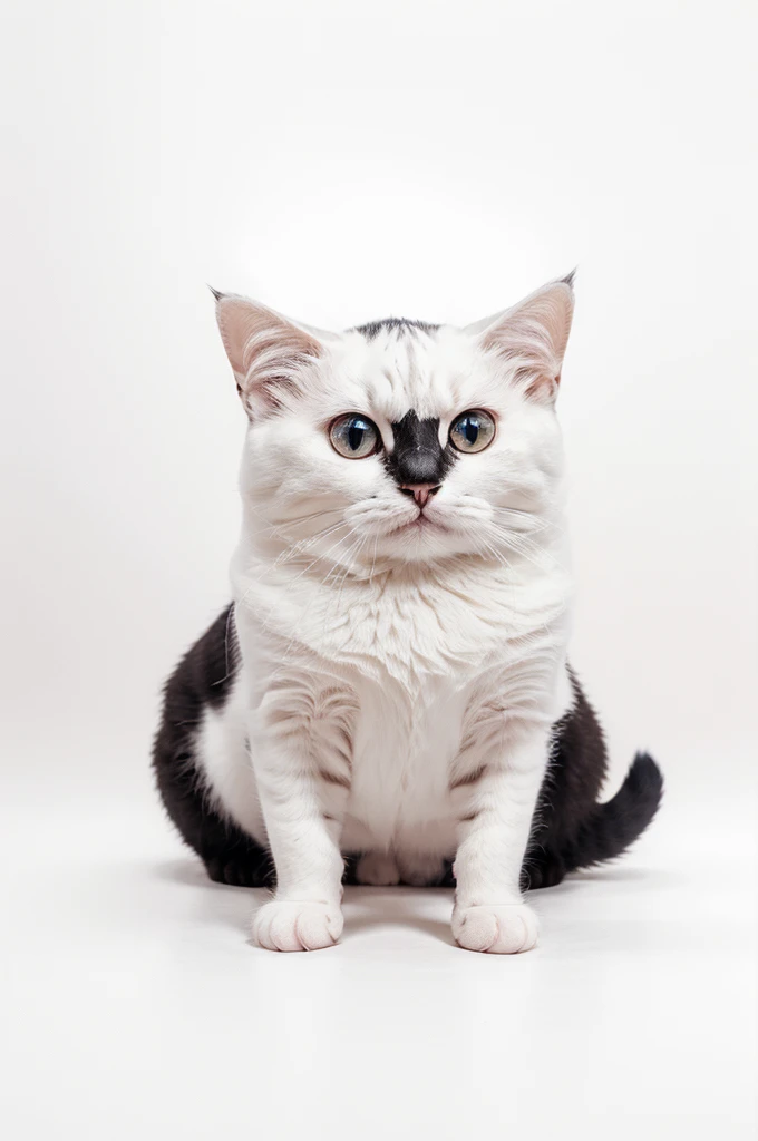 cute unique cat cartoon design for tshirt, funny, flat, vector, minimalist, eye catching, isolated on white background