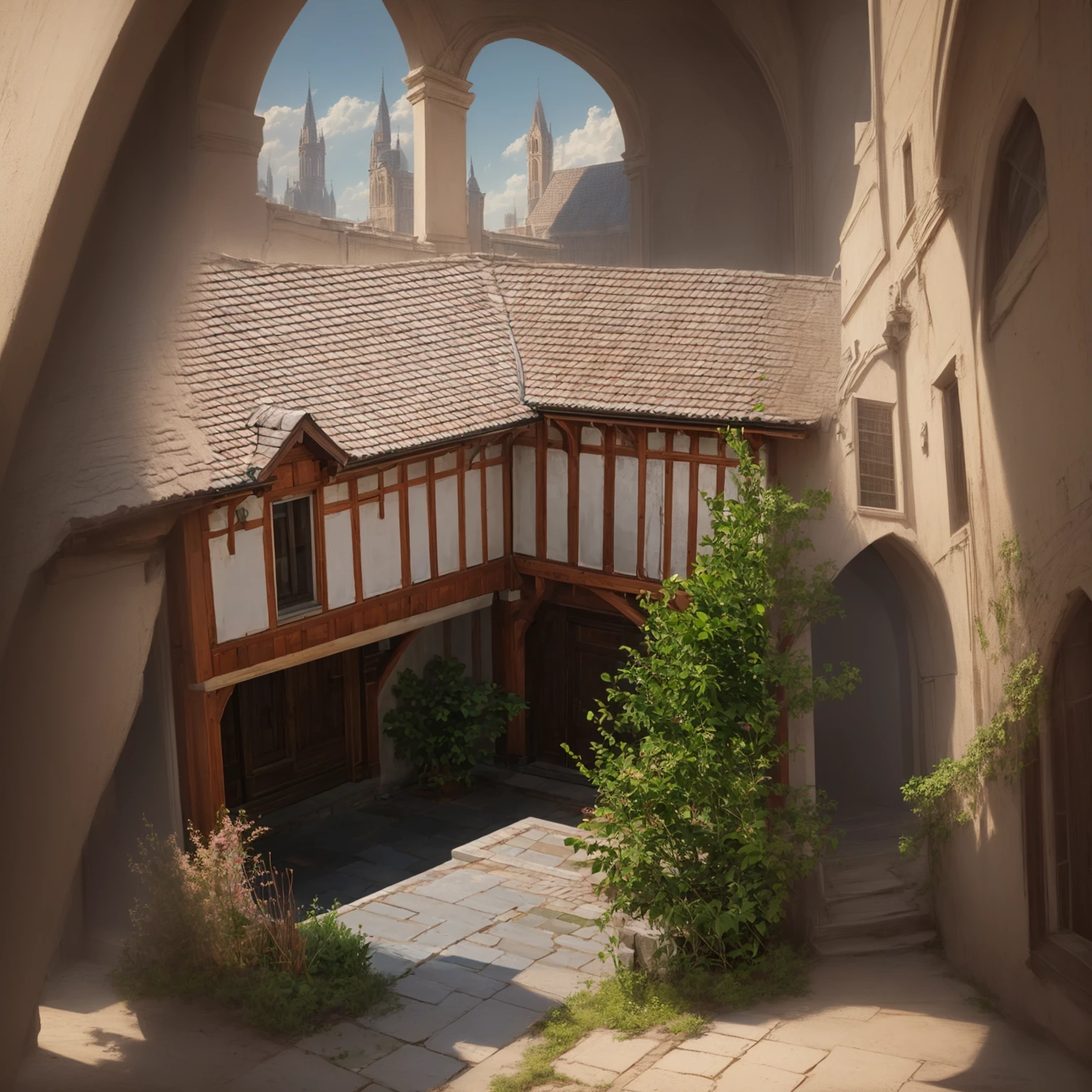 High resolution, epic, HD, morning, European architecture, outdoor,