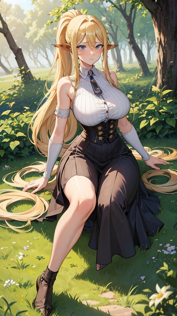 Anime centaur.1 girl. Cutie. Centaur girl. Half-human. Monster girl. Centaur. The girl is a horse. Blonde. Long hair. Hair ornament. Her hair is pulled back into a high ponytail. Blue eyes. Beautiful eyes. Perfect eyes. Expressive eyes. Ideal face. Face about to sneeze
Sneezing face. Beautiful nose. Snotty nose. After sneezing, long snot hangs from the nose. ** years. Big breasts. Beautiful breasts. Girl knight. Centaur knight. She is ill. She got sick. She has allergies. She has a runny nose. Nasal mucus. She has snot. She wants to sneeze. She needs to sneeze. She has a strong, desperate urge to sneeze. She sneezes. She sneezes. Splashes of snot fly to the sides. Snot flows from the nose. She's on her period. Her crotch is bleeding. She has urinary incontinence. She wants to pee. She needs to pee.
She has a strong, desperate urge to pee. Hand on the aroma. Creaco squeezes his crotch. Trettperineum. She described. Urine pours onto the ground. In the middle of the forest. Ideal anatomical body. The lower part of the body is equine. Horse slender legs. Hooves instead of legs. White linen blouse. Light plate armor - corset. Skirt. No panties. Standing. Full height. Beautiful character design. Shiny skin. Whole body. NFS. Official art. Extremely detailed CG Unity 8k wallpaper. Ideal lighting. Ultra high resolution 4K. Super detailed 8K. A high resolution.