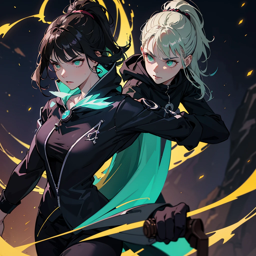 Character Appearance:
"female telepathic assassin with piercing green eyes, dark hair in a ponytail, sleek dark outfit with green accents, and a hooded cloak"
"lean and agile female assassin with intricate dagger and gemstone hilt, dressed in stealthy dark attire"
Abilities and Actions:
"telepathic female assassin using mind reading and telepathic communication, glowing pendant"
"female assassin creating illusions and manipulating minds, intense focused expression"
Setting and Atmosphere:
"telepathic assassin in a shadowy urban nightscape, ready for stealth mission"
"female assassin extracting secrets in a dark alley, glowing bracelet"
Poses and Movements:
"agile female assassin in defensive stance, telepathically communicating with allies"
"focused telepathic assassin ready for action, intense gaze and flowing cloak"