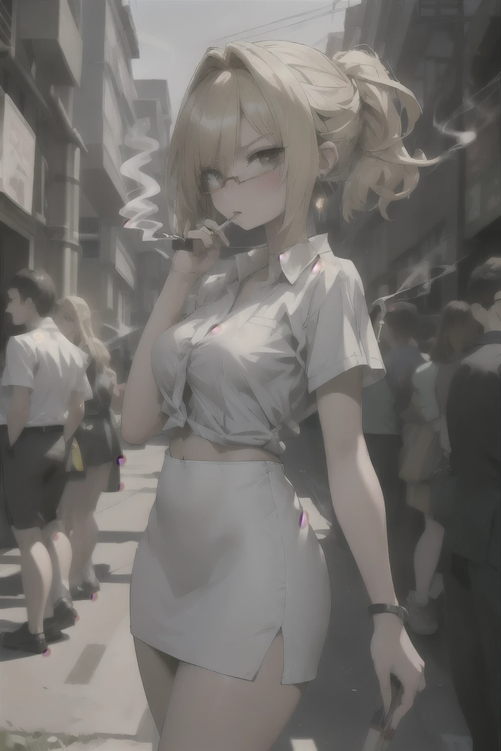 Analog style, vhs style, 8mm film, chromatic aberration, Dvd screengrab, from 2000 dark fantasy film, cinematic style,8k,,anime style,8k,nude 1girl,walking,in the street,holding towel,embarrassed, covering crotch, covering breasts,(sweat skin:1.1),(sweat hair:1.1),(dark skin:1.0),(crying face:1.0),(embarrassed:1.0),(pubic hair:1.0),crowd ,breasts, covering crotch, covering breasts,(naked newspaper:1.0)
,