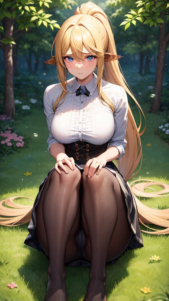 Anime centaur.1 girl. Cutie. Centaur girl. Half-human. Monster girl. Centaur. The girl is a horse. Blonde. Long hair. Hair ornament. Her hair is pulled back into a high ponytail. Blue eyes. Beautiful eyes. Perfect eyes. Expressive eyes. Ideal face. Face about to sneeze
Sneezing face. Beautiful nose. Snotty nose. After sneezing, long snot hangs from the nose. 16 years. Big breasts. Beautiful breasts. Girl knight. Centaur knight. She is ill. She got sick. She has allergies. She has a runny nose. Nasal mucus. She has snot. She wants to sneeze. She needs to sneeze. She has a strong, desperate urge to sneeze. She sneezes. She sneezes. Splashes of snot fly to the sides. Snot flows from the nose. She's on her period. Her crotch is bleeding. She has urinary incontinence. She wants to pee. She needs to pee.
She has a strong, desperate urge to pee. Hand on the aroma. Creaco squeezes his crotch. Trettperineum. She described. Urine pours onto the ground. In the middle of the forest. Ideal anatomical body. The lower part of the body is equine. Horse slender legs. Hooves instead of legs. White linen blouse. Light plate armor - corset. Skirt. No panties. Standing. Full height. Beautiful character design. Shiny skin. Whole body. NFS. Official art. Extremely detailed CG Unity 8k wallpaper. Ideal lighting. Ultra high resolution 4K. Super detailed 8K. A high resolution.