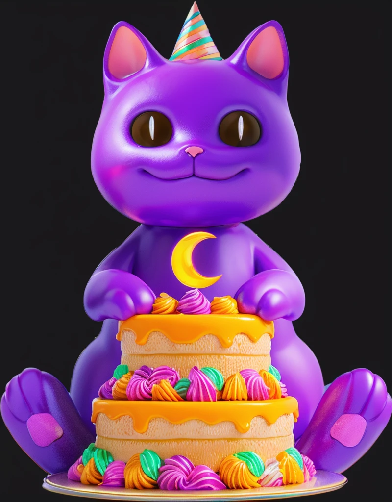 3d style, simplified design, 3d render, glossy texture, smooth 3d model, multiple light sources, rim light, sharp post effects render, (glossy plastic texture with multiple big light probe refractions), perfect cgi, smooth silhouette, high intensity refraction, (super glossy material), most beautiful vfx , blue background, plastic refractions, realistic, 4k, high resolution, rim light, photo shoot, commercial photo, profile shot, 4k, rim light, high resolution, 4k, glossy texture, smooth 3d model, multiple light sources, rim light, sharp post effects render, (glossy metallic texture with multiple big light probe refractions), perfect cgi, cgi art created only with gradients, smooth silhouette, high intensity refraction, (super glossy chrome material), most beautiful vfx, blue background, chrome metal refractions, multiple light sources, rim light, sharp post effects render, perfect cgi, digital art, detailed digital art, reflective, best quality, 4k, masterpiece:1.2, ultra-detailed, realistic, vivid colors, dark and moody lighting, The image of the highest quality, ensuring every detail is showcased perfectly. It in 4k resolution, allowing viewers to immerse themselves in the richness of the colors and intricate details. The realistic rendering. under the spotlight, reflecting, high-resolution image, realistic rendering, dark background, and rim light photorealistic The image features three characters standing in front of three houses. The characters are a red-haired mermaid, a purple cat, and an orange dog. They are each holding a yellow maraca