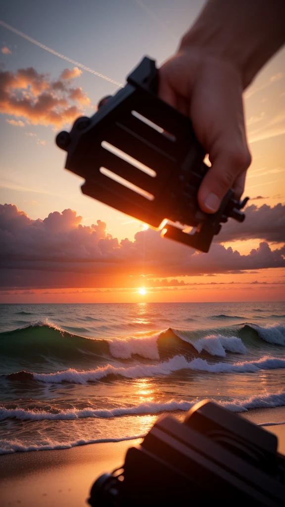 create for me ultra realistic sunset images