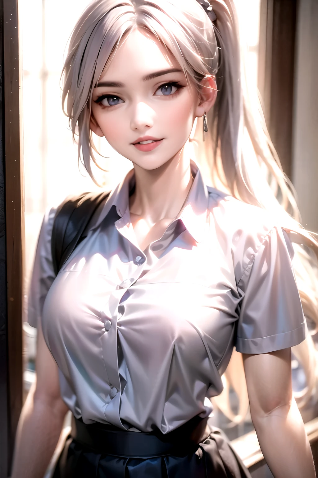 realistic, realism, photorealism, photo-realistic, high contrast, (photorealistic:1.4), (perfect female figure), 8k high definition detailed realistic, (best quality, masterpiece:1.2), photon mapping, radiosity, physically-based rendering, best quality, highly detailed, 1girl,fserah, face, pov, plaid shirt,indoors, roomlight, frontlight,