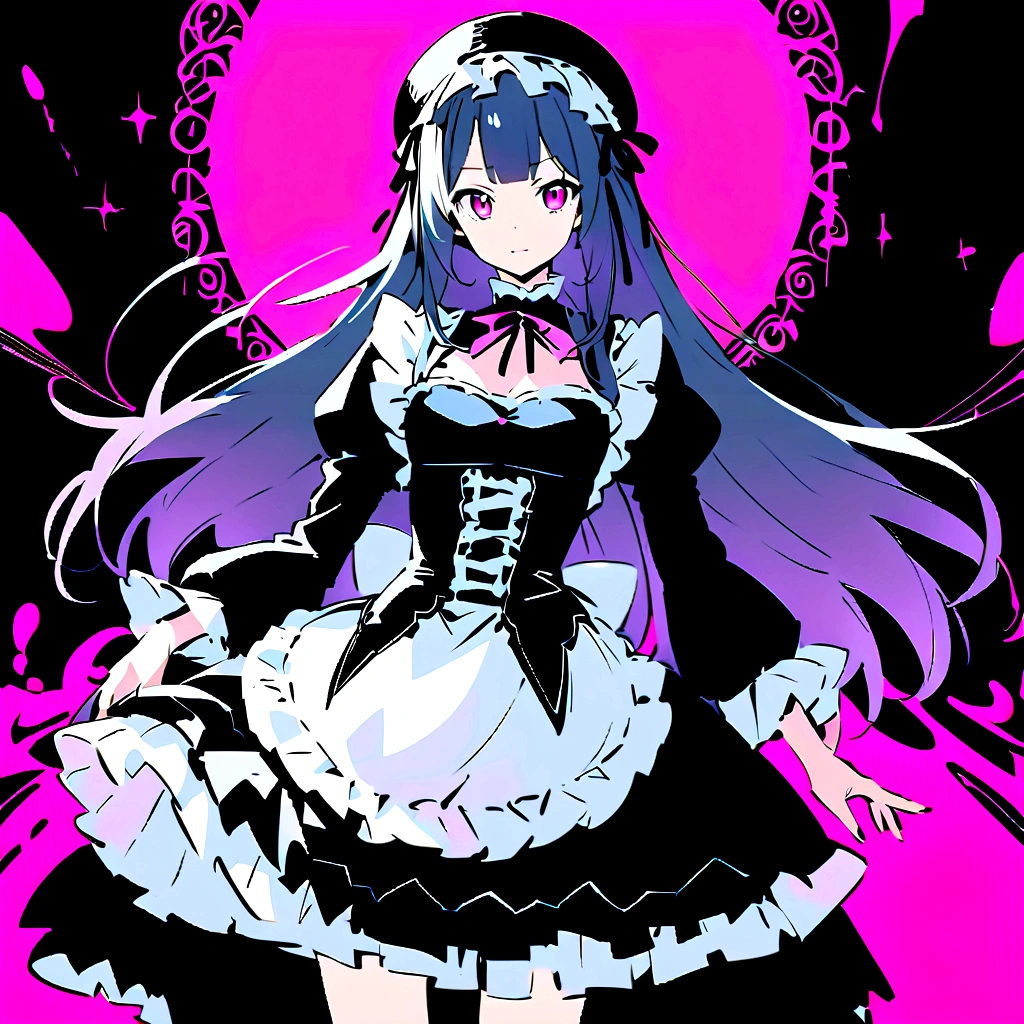 Arafe in a pink and black dress and hat, Takanobu Fujiwara(Takanobu Fujiwara)Digital rendering inspired by, pixiv, rococo, Victoria Gothic Lolita Fashion, Lolita Style, Rococo Queen (Rococo Queen) (Rococo Queen (Rococo Queen)), gothic maiden anime boy. rococo dress, anime boy in a maid costume, lolita fashion, Catboy's cosplay! Maid! one-piece