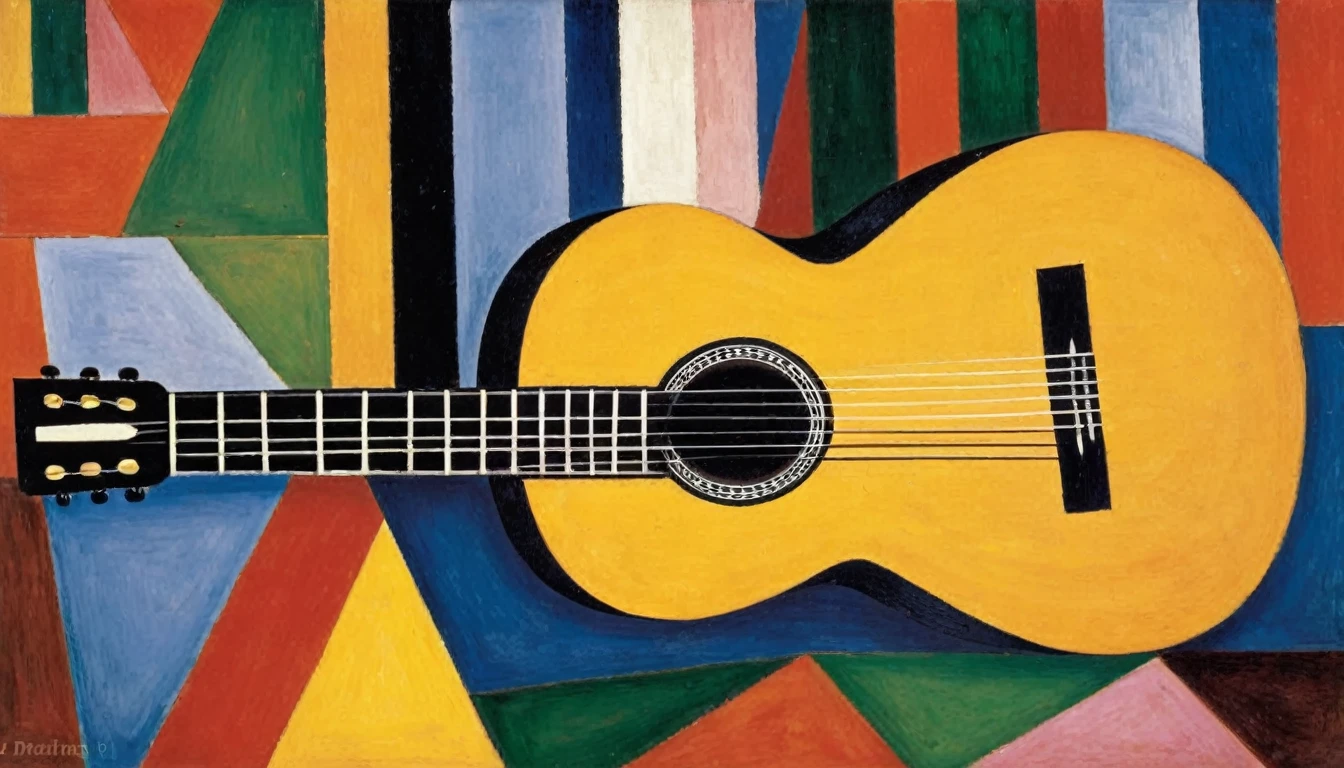 Guitar, by Tarsila do Amaral