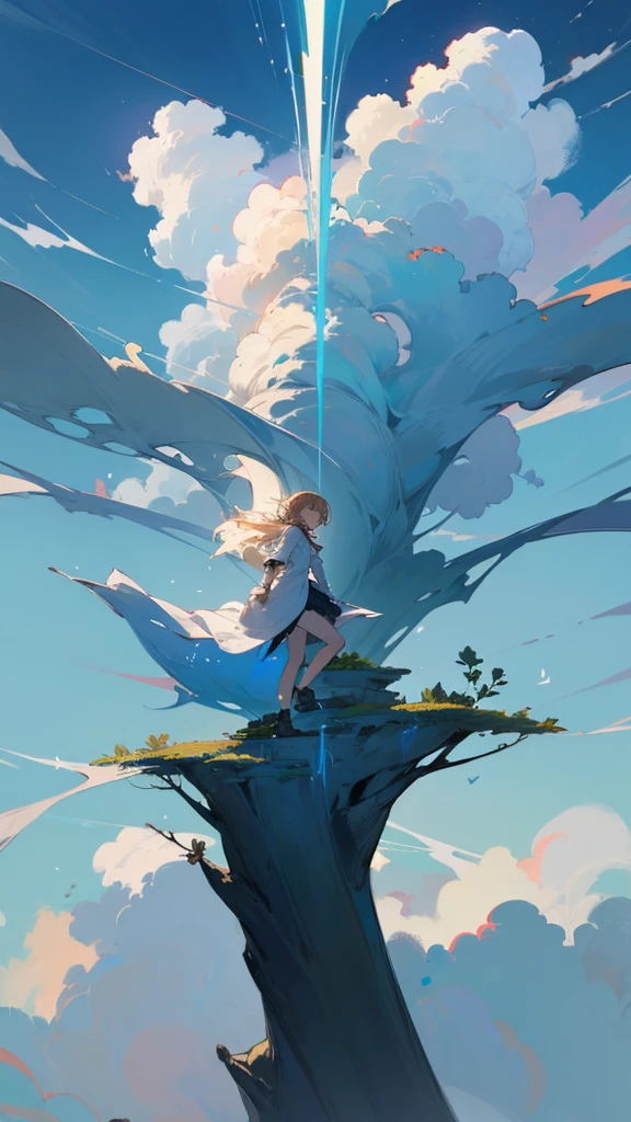 stepping out from fear,
Like clouds reaching high,
One step, one step, one step,
Underneath the open sky.
Growth is silent, yet so profound,
From timid roots, to heights unbound.