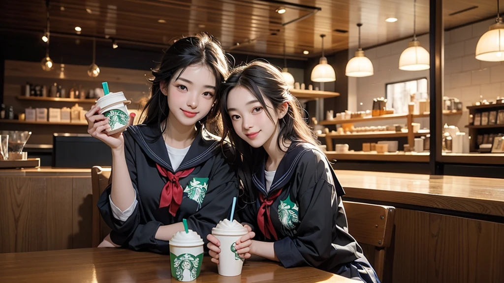 (((((((Junior high school girl in sailor suit)))))))
(((((お洒落でcuteInside the Starbucks store)))))
8K、RAW Photos、Highest quality、Super detailed、Super Resolution、Ultra HD、8K壁紙、Amazing details
(((((((Inside the Starbucks store)))))))、((((((Sit down and eat cake、Drink Starbucks coffee、smile))))))、((Heart Necklace))
Modern and sleek design:Interior design using natural materials、Many of the designs are warm and made using wood and metal.。
Large windows:自然光をたっぷり取り入れるためのLarge windowsがあり、Providing a bright and open space。
Green Interior:Potted plants are effectively placed、It creates a relaxing atmosphere。
artwork:Works by local artists、Starbucks-related art on display。
Cozy seating:Cushioned chairs and sofas、Bar sheet etc.、A variety of seating options available。
Open kitchen area:Being able to see how drinks and food are made、We provide peace of mind and transparency。
Unique lighting:Antique lamps and chandeliers、Modern lighting fixtures are used。
Comfortable background music:Relaxing music is playing、A comfortable space is provided。
Wide々Table space:一人でもグループでも使いやすいWide々There is a table with。
Community Table:There is a large table where you can socialize with other customers.。
Seasonal decorations:The decorations are themed according to the season.。
Design with a local feel:The design incorporates the local culture and characteristics.。
Fragrance production:コーヒーの香りが店内にWideがり、A space that satisfies the five senses has been created.。
Conversation with a barista:フレンドリーなConversation with a baristaが楽しめるカウンターエリアがあります。
8K、RAW Photos、Highest quality、masterpiece:1.2、Super detailed、Super Resolution、Ultra HD、8K壁紙、Amazing details、Photorealistic:1.4、Having fun by the water、Full Body Shot、Full body photo、High-resolution RAW color photos、Professional photos、A scene full of emotion、Very detailed and beautiful、Ultra HD、8K壁紙、Amazing details、Huge file sizes、Highly detailed beautiful girls、Highly detailed face Highly detailed eyes、Extremely realistic skin、 Highly detailed fingers, Highly detailed nose, Highly detailed mouth, Perfect Anatomy, Highly detailed background, Highly detailed clothing, Teen, cute女の子, Famous Japanese Idols, cute, Realistic body, Slender, White skin, Glowing Skin, Slim body, Realistic Face, Delicate eyes, double eyelid,