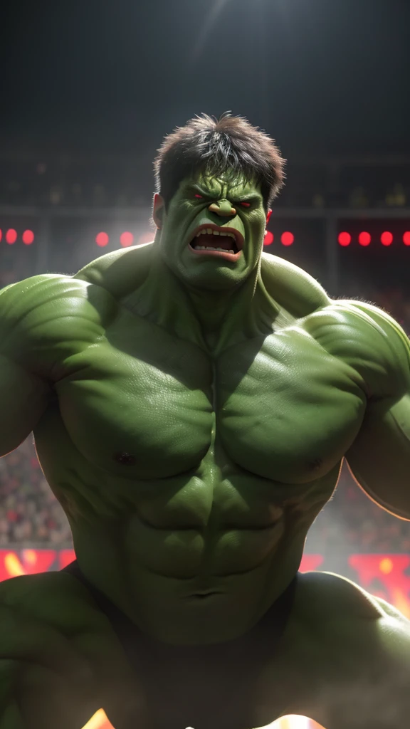 Please make a live-action version of the Hulk movie character.、(8K, RAW photograph, Highest quality, masterpiece:1.3),(Genuine,photograph:1.37),(Looking at the audience:1.331),Highest quality 