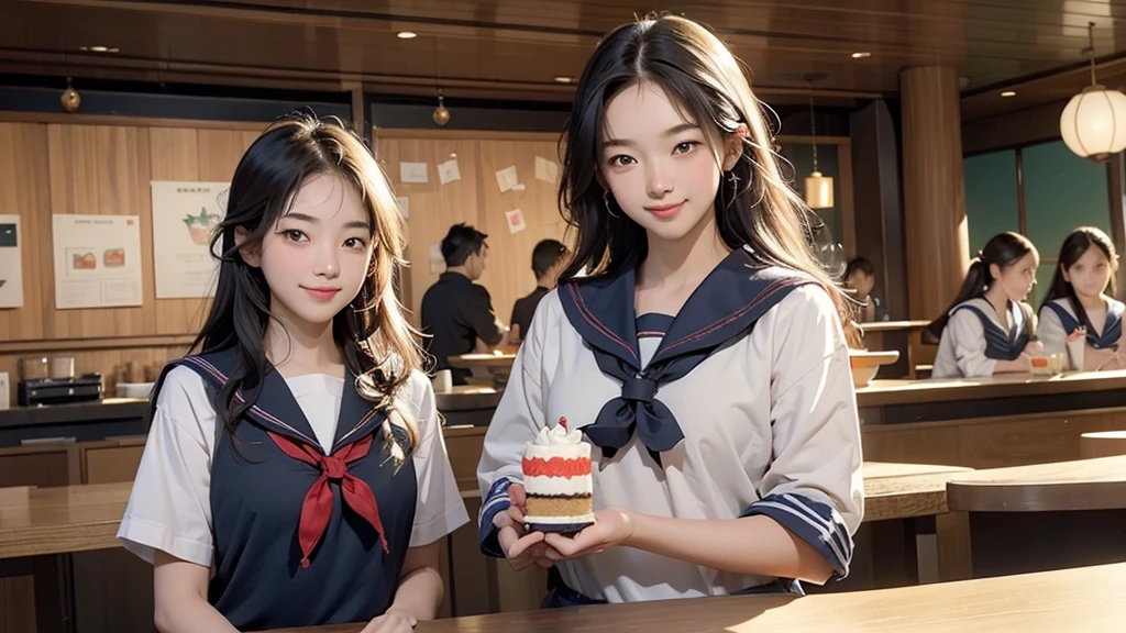 (((((((Junior high school girl in sailor suit)))))))
(((((お洒落でcuteInside the Starbucks store)))))
8K、RAW Photos、Highest quality、Super detailed、Super Resolution、Ultra HD、8K壁紙、Amazing details
(((((((Inside the Starbucks store)))))))、((((((Sit down and eat cake、Drink Starbucks coffee、smile))))))、((Heart Necklace))
Modern and sleek design:Interior design using natural materials、Many of the designs are warm and made using wood and metal.。
Large windows:自然光をたっぷり取り入れるためのLarge windowsがあり、Providing a bright and open space。
Green Interior:Potted plants are effectively placed、It creates a relaxing atmosphere。
artwork:Works by local artists、Starbucks-related art on display。
Cozy seating:Cushioned chairs and sofas、Bar sheet etc.、A variety of seating options available。
Open kitchen area:Being able to see how drinks and food are made、We provide peace of mind and transparency。
Unique lighting:Antique lamps and chandeliers、Modern lighting fixtures are used。
Comfortable background music:Relaxing music is playing、A comfortable space is provided。
Wide々Table space:一人でもグループでも使いやすいWide々There is a table with。
Community Table:There is a large table where you can socialize with other customers.。
Seasonal decorations:The decorations are themed according to the season.。
Design with a local feel:The design incorporates the local culture and characteristics.。
Fragrance production:コーヒーの香りが店内にWideがり、A space that satisfies the five senses has been created.。
Conversation with a barista:フレンドリーなConversation with a baristaが楽しめるカウンターエリアがあります。
8K、RAW Photos、Highest quality、masterpiece:1.2、Super detailed、Super Resolution、Ultra HD、8K壁紙、Amazing details、Photorealistic:1.4、Having fun by the water、Full Body Shot、Full body photo、High-resolution RAW color photos、Professional photos、A scene full of emotion、Very detailed and beautiful、Ultra HD、8K壁紙、Amazing details、Huge file sizes、Highly detailed beautiful girls、Highly detailed face Highly detailed eyes、Extremely realistic skin、 Highly detailed fingers, Highly detailed nose, Highly detailed mouth, Perfect Anatomy, Highly detailed background, Highly detailed clothing, , cute女の子, Famous Japanese Idols, cute, Realistic body, Slender, White skin, Glowing Skin, Slim body, Realistic Face, Delicate eyes, double eyelid,
