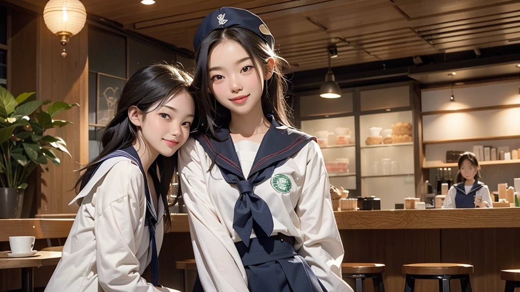 (((((((Junior high school girl in sailor suit)))))))
(((((お洒落でcuteInside the Starbucks store)))))
8K、RAW Photos、Highest quality、Super detailed、Super Resolution、Ultra HD、8K壁紙、Amazing details
(((((((Inside the Starbucks store)))))))、((((((Sit down and eat cake、Drink Starbucks coffee、smile))))))、((Heart Necklace))
Modern and sleek design:Interior design using natural materials、Many of the designs are warm and made using wood and metal.。
Large windows:自然光をたっぷり取り入れるためのLarge windowsがあり、Providing a bright and open space。
Green Interior:Potted plants are effectively placed、It creates a relaxing atmosphere。
artwork:Works by local artists、Starbucks-related art on display。
Cozy seating:Cushioned chairs and sofas、Bar sheet etc.、A variety of seating options available。
Open kitchen area:Being able to see how drinks and food are made、We provide peace of mind and transparency。
Unique lighting:Antique lamps and chandeliers、Modern lighting fixtures are used。
Comfortable background music:Relaxing music is playing、A comfortable space is provided。
Wide々Table space:一人でもグループでも使いやすいWide々There is a table with。
Community Table:There is a large table where you can socialize with other customers.。
Seasonal decorations:The decorations are themed according to the season.。
Design with a local feel:The design incorporates the local culture and characteristics.。
Fragrance production:コーヒーの香りが店内にWideがり、A space that satisfies the five senses has been created.。
Conversation with a barista:フレンドリーなConversation with a baristaが楽しめるカウンターエリアがあります。
8K、RAW Photos、Highest quality、masterpiece:1.2、Super detailed、Super Resolution、Ultra HD、8K壁紙、Amazing details、Photorealistic:1.4、Having fun by the water、Full Body Shot、Full body photo、High-resolution RAW color photos、Professional photos、A scene full of emotion、Very detailed and beautiful、Ultra HD、8K壁紙、Amazing details、Huge file sizes、Highly detailed beautiful girls、Highly detailed face Highly detailed eyes、Extremely realistic skin、 Highly detailed fingers, Highly detailed nose, Highly detailed mouth, Perfect Anatomy, Highly detailed background, Highly detailed clothing, Teen, cute女の子, Famous Japanese Idols, cute, Realistic body, Slender, White skin, Glowing Skin, Slim body, Realistic Face, Delicate eyes, double eyelid,