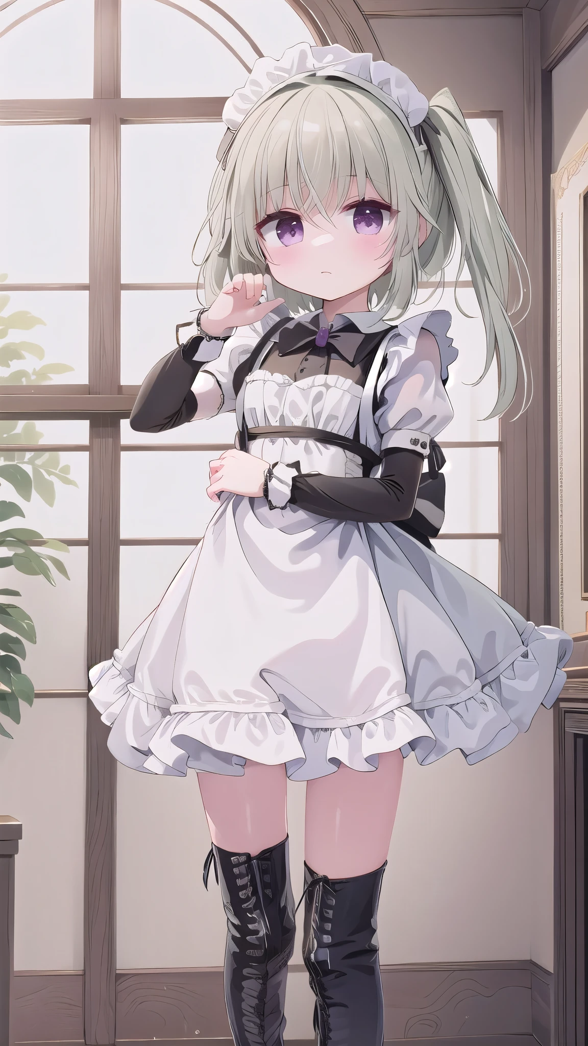 best quality，（Kawaii：1.1），（charming），（high resolution：1.2），Incredibly ridiculous resources：1.3，Incredibly beautiful illustrations，charming女性 ，Maid costume
