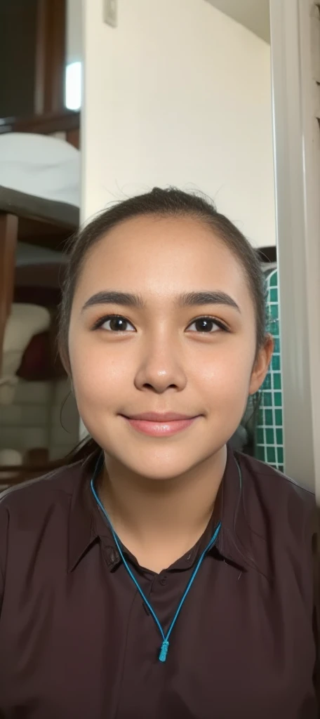 1girl, (Indonesian_high_school), outdoors, detailed face, detailed eyes, huge breasts, thick legs, mini skirt, wide view, shiny skin, looking at the audience, (smiling cute: 1.2), (happy), (8k, RAW photo, best quality, masterpiece: 1.2), (realistic, realistic: 1.37), ultra-high resolution, high detail, sexy body
