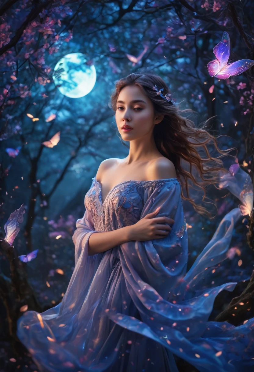 (best quality,4k,8k,highres,masterpiece:1.2),ultra-detailed,(realistic,photorealistic,photo-realistic:1.37), digital art, anime, ((magical woman)), ((zentangle style)), origami,affectionate,getting closer to you,detailed facial expressions,dark atmosphere,enchanting background,mysterious lighting,vibrant colors,ethereal glow,emotional connection,subtle intimacy,dreamlike fantasy,spellbinding composition,fluid movements,flowing garments,sensual gestures,soft caresses,whispering secrets,mystical energy,twinkling stars,floating petals,expressive eyes,supernatural powers,enchanted forest,moonlit night,gentle breeze,fleeting moments of passion,endless love,unbreakable bond,fantastic female empowerment.
