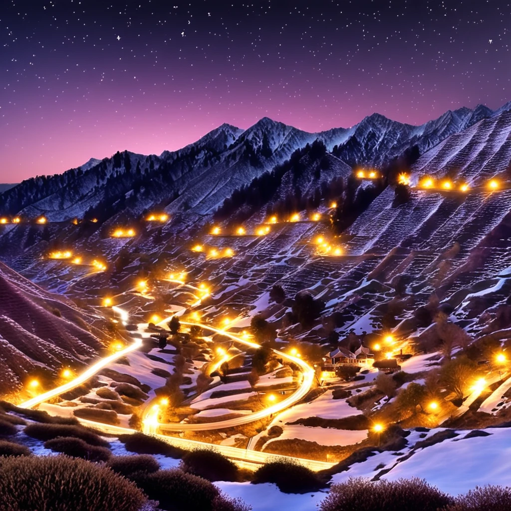 Night view, illumination, 8K,Masterpiece, Very detailed, Highest quality