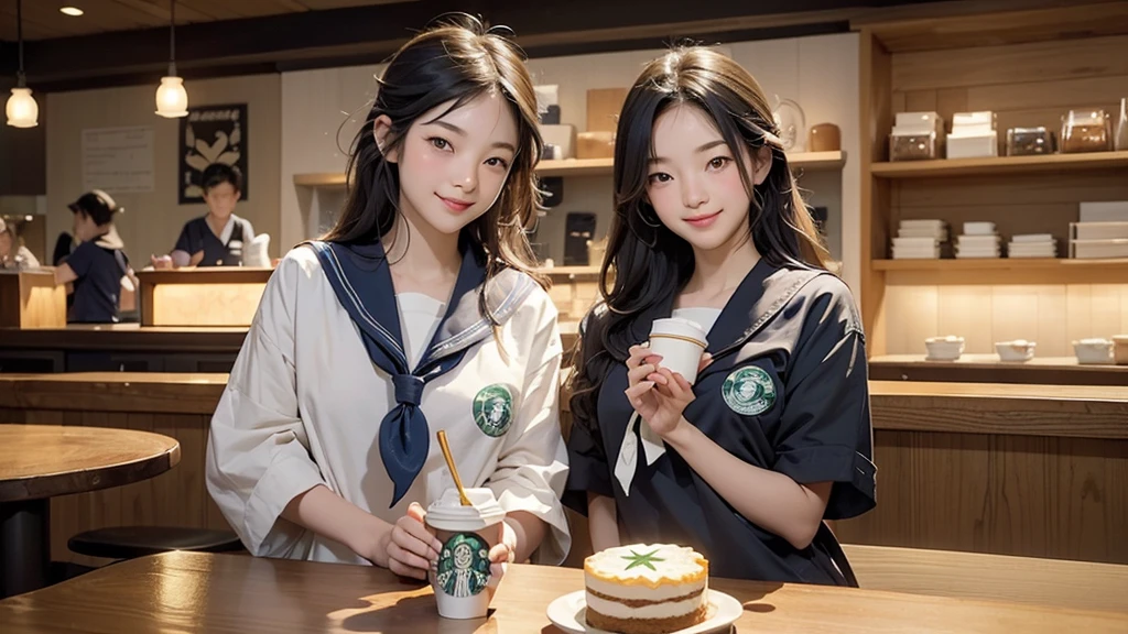 (((((((Junior high school girl in sailor suit)))))))
(((((お洒落でcuteInside the Starbucks store)))))
8K、RAW Photos、Highest quality、Super detailed、Super Resolution、Ultra HD、8K壁紙、Amazing details
(((((((Inside the Starbucks store)))))))、((((((Sit down and eat cake、Drink Starbucks coffee、smile))))))、((Heart Necklace))
Modern and sleek design:Interior design using natural materials、Many of the designs are warm and made using wood and metal.。
Large windows:自然光をたっぷり取り入れるためのLarge windowsがあり、Providing a bright and open space。
Green Interior:Potted plants are effectively placed、It creates a relaxing atmosphere。
artwork:Works by local artists、Starbucks-related art on display。
Cozy seating:Cushioned chairs and sofas、Bar sheet etc.、A variety of seating options available。
Open kitchen area:Being able to see how drinks and food are made、We provide peace of mind and transparency。
Unique lighting:Antique lamps and chandeliers、Modern lighting fixtures are used。
Comfortable background music:Relaxing music is playing、A comfortable space is provided。
Wide々Table space:一人でもグループでも使いやすいWide々There is a table with。
Community Table:There is a large table where you can socialize with other customers.。
Seasonal decorations:The decorations are themed according to the season.。
Design with a local feel:The design incorporates the local culture and characteristics.。
Fragrance production:コーヒーの香りが店内にWideがり、A space that satisfies the five senses has been created.。
Conversation with a barista:フレンドリーなConversation with a baristaが楽しめるカウンターエリアがあります。
8K、RAW Photos、Highest quality、masterpiece:1.2、Super detailed、Super Resolution、Ultra HD、8K壁紙、Amazing details、Photorealistic:1.4、Having fun by the water、Full Body Shot、Full body photo、High-resolution RAW color photos、Professional photos、A scene full of emotion、Very detailed and beautiful、Ultra HD、8K壁紙、Amazing details、Huge file sizes、Highly detailed beautiful girls、Highly detailed face Highly detailed eyes、Extremely realistic skin、 Highly detailed fingers, Highly detailed nose, Highly detailed mouth, Perfect Anatomy, Highly detailed background, Highly detailed clothing, Teen, cute女の子, Famous Japanese Idols, cute, Realistic body, Slender, White skin, Glowing Skin, Slim body, Realistic Face, Delicate eyes, double eyelid,