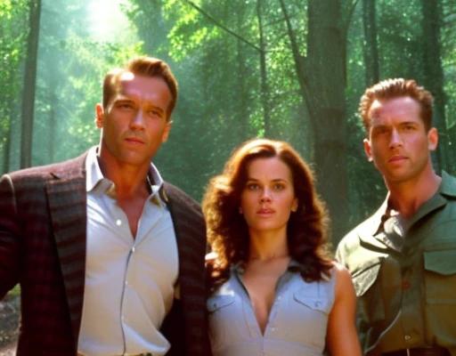arnold,forest,Two with a beautiful woman