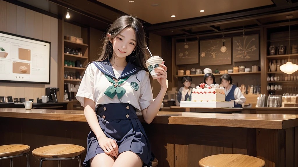(((((((Junior high school girl in sailor suit)))))))
(((((お洒落でcuteInside the Starbucks store)))))
8K、RAW Photos、Highest quality、Super detailed、Super Resolution、Ultra HD、8K壁紙、Amazing details
(((((((Inside the Starbucks store)))))))、((((((Sit down and eat cake、Drink Starbucks coffee、smile))))))、((Heart Necklace))
Modern and sleek design:Interior design using natural materials、Many of the designs are warm and made using wood and metal.。
Large windows:自然光をたっぷり取り入れるためのLarge windowsがあり、Providing a bright and open space。
Green Interior:Potted plants are effectively placed、It creates a relaxing atmosphere。
artwork:Works by local artists、Starbucks-related art on display。
Cozy seating:Cushioned chairs and sofas、Bar sheet etc.、A variety of seating options available。
Open kitchen area:Being able to see how drinks and food are made、We provide peace of mind and transparency。
Unique lighting:Antique lamps and chandeliers、Modern lighting fixtures are used。
Comfortable background music:Relaxing music is playing、A comfortable space is provided。
Wide々Table space:一人でもグループでも使いやすいWide々There is a table with。
Community Table:There is a large table where you can socialize with other customers.。
Seasonal decorations:The decorations are themed according to the season.。
Design with a local feel:The design incorporates the local culture and characteristics.。
Fragrance production:コーヒーの香りが店内にWideがり、A space that satisfies the five senses has been created.。
Conversation with a barista:フレンドリーなConversation with a baristaが楽しめるカウンターエリアがあります。
8K、RAW Photos、Highest quality、masterpiece:1.2、Super detailed、Super Resolution、Ultra HD、8K壁紙、Amazing details、Photorealistic:1.4、Having fun by the water、Full Body Shot、Full body photo、High-resolution RAW color photos、Professional photos、A scene full of emotion、Very detailed and beautiful、Ultra HD、8K壁紙、Amazing details、Huge file sizes、Highly detailed beautiful girls、Highly detailed face Highly detailed eyes、Extremely realistic skin、 Highly detailed fingers, Highly detailed nose, Highly detailed mouth, Perfect Anatomy, Highly detailed background, Highly detailed clothing, Teen, cute女の子, Famous Japanese Idols, cute, Realistic body, Slender, White skin, Glowing Skin, Slim body, Realistic Face, Delicate eyes, double eyelid,