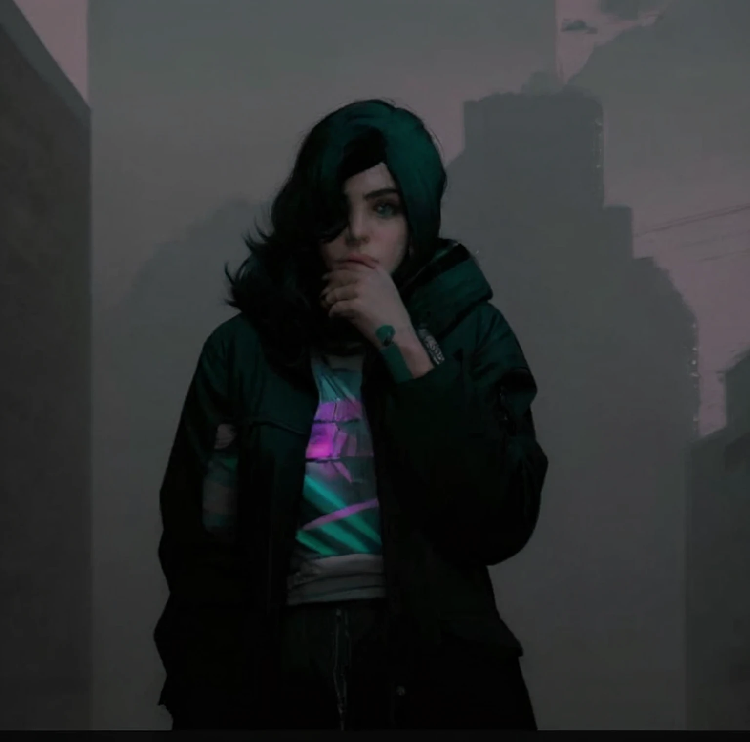 black jacket