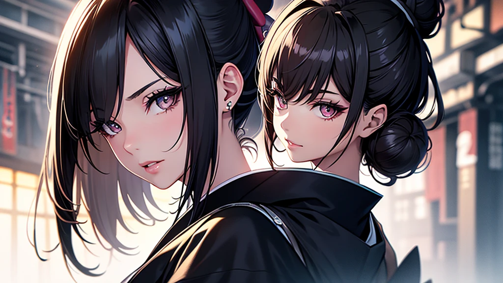 (1girl:1.3), Masterpiece, Best quality, amazing beauty, [[3D]], 4K, absurdres, finely detail, super detailed eye, perfect anatomy, official art, cinematic lighting, BREAK, Japanese-style room, hair bun, black hair, super shiny detailed black eye, big eyes, sparkle(in the eyes), thin eyebrow, Gazing into the Distance, close-mouth, plump lips, Mascara, False eyelashes, pink lips, eyewear, happy face, BREAK , usually, tall, slender, fair skin, crossed arms, full body, from side, BREAK , ornate hairpin, BREAK,(kimono:1.3)