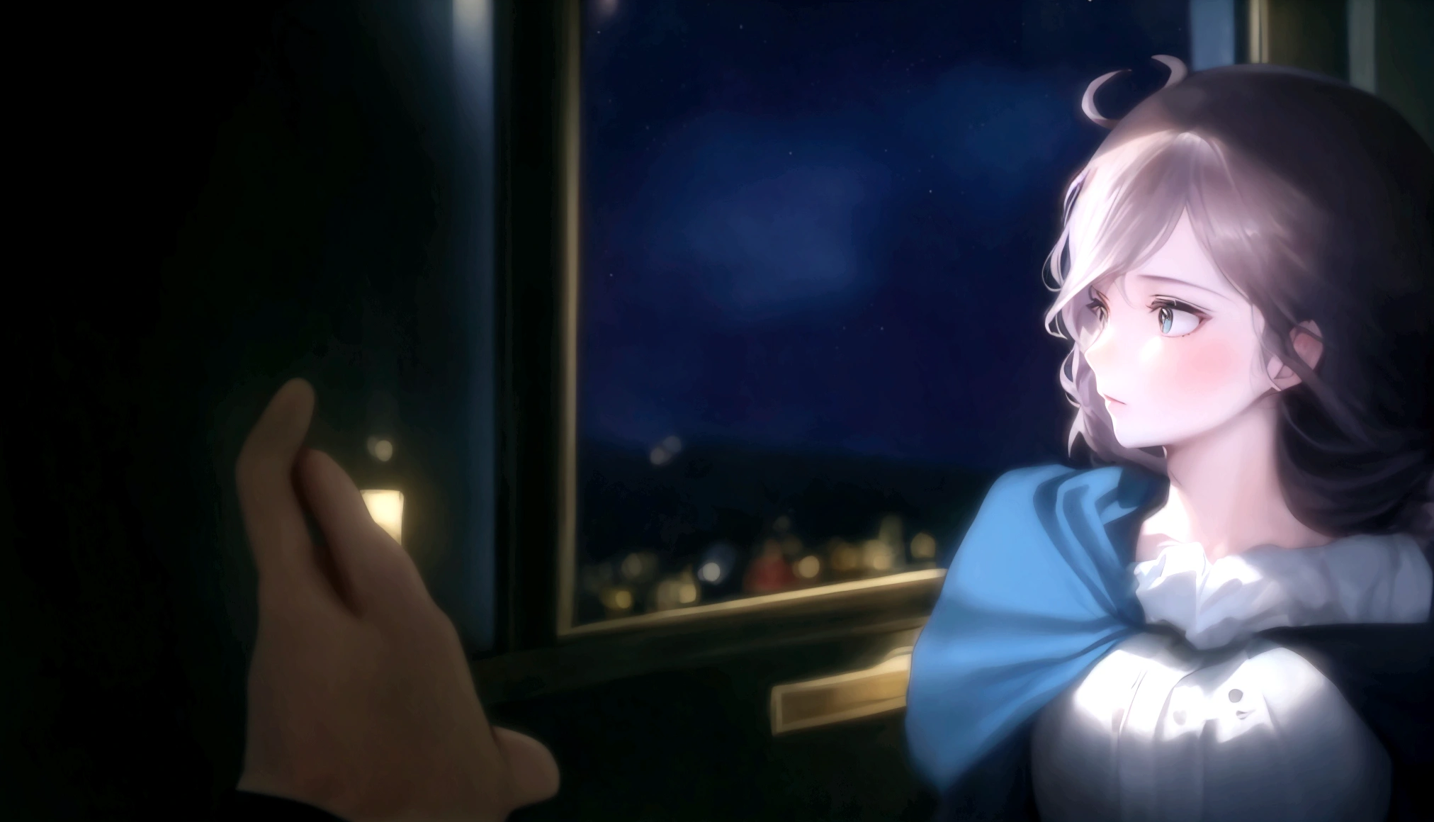 moving hair ,shining star 