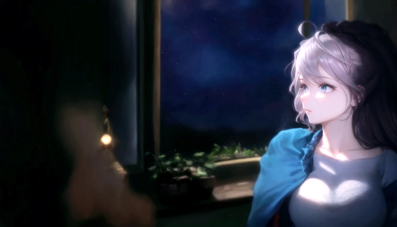 moving hair ,shining star