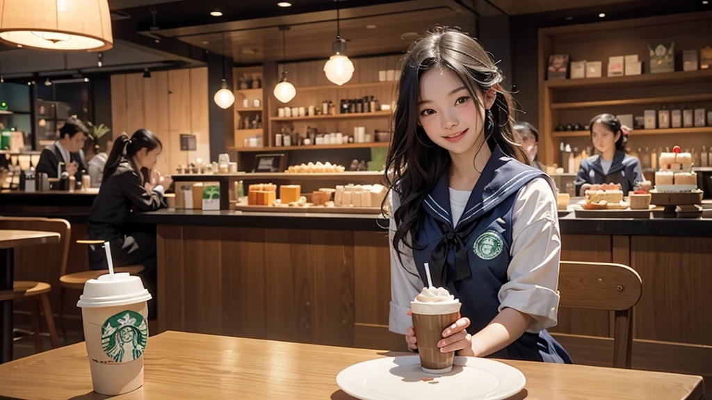 (((((((Junior high school girl in sailor suit)))))))
(((((お洒落でcuteInside the Starbucks store)))))
8K、RAW Photos、Highest quality、Super detailed、Super Resolution、Ultra HD、8K壁紙、Amazing details
(((((((Inside the Starbucks store)))))))、((((((Sit down and eat cake、Drink Starbucks coffee、smile))))))、((Heart Necklace))
Modern and sleek design:Interior design using natural materials、Many of the designs are warm and made using wood and metal.。
Large windows:自然光をたっぷり取り入れるためのLarge windowsがあり、Providing a bright and open space。
Green Interior:Potted plants are effectively placed、It creates a relaxing atmosphere。
artwork:Works by local artists、Starbucks-related art on display。
Cozy seating:Cushioned chairs and sofas、Bar sheet etc.、A variety of seating options available。
Open kitchen area:Being able to see how drinks and food are made、We provide peace of mind and transparency。
Unique lighting:Antique lamps and chandeliers、Modern lighting fixtures are used。
Comfortable background music:Relaxing music is playing、A comfortable space is provided。
Wide々Table space:一人でもグループでも使いやすいWide々There is a table with。
Community Table:There is a large table where you can socialize with other customers.。
Seasonal decorations:The decorations are themed according to the season.。
Design with a local feel:The design incorporates the local culture and characteristics.。
Fragrance production:コーヒーの香りが店内にWideがり、A space that satisfies the five senses has been created.。
Conversation with a barista:フレンドリーなConversation with a baristaが楽しめるカウンターエリアがあります。
8K、RAW Photos、Highest quality、masterpiece:1.2、Super detailed、Super Resolution、Ultra HD、8K壁紙、Amazing details、Photorealistic:1.4、Having fun by the water、Full Body Shot、Full body photo、High-resolution RAW color photos、Professional photos、A scene full of emotion、Very detailed and beautiful、Ultra HD、8K壁紙、Amazing details、Huge file sizes、Highly detailed beautiful girls、Highly detailed face Highly detailed eyes、Extremely realistic skin、 Highly detailed fingers, Highly detailed nose, Highly detailed mouth, Perfect Anatomy, Highly detailed background, Highly detailed clothing, Teen, cute女の子, Famous Japanese Idols, cute, Realistic body, Slender, White skin, Glowing Skin, Slim body, Realistic Face, Delicate eyes, double eyelid,