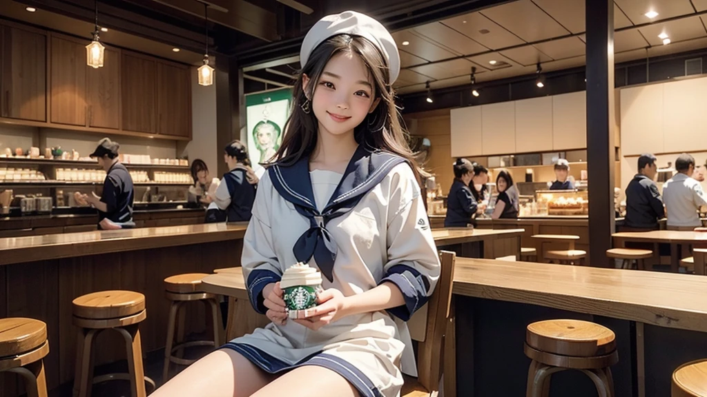 (((((((Junior high school girl in sailor suit)))))))
(((((お洒落でcuteInside the Starbucks store)))))
8K、RAW Photos、Highest quality、Super detailed、Super Resolution、Ultra HD、8K壁紙、Amazing details
(((((((Inside the Starbucks store)))))))、((((((Sit down and eat cake、Drink Starbucks coffee、smile))))))、((Heart Necklace))
Modern and sleek design:Interior design using natural materials、Many of the designs are warm and made using wood and metal.。
Large windows:自然光をたっぷり取り入れるためのLarge windowsがあり、Providing a bright and open space。
Green Interior:Potted plants are effectively placed、It creates a relaxing atmosphere。
artwork:Works by local artists、Starbucks-related art on display。
Cozy seating:Cushioned chairs and sofas、Bar sheet etc.、A variety of seating options available。
Open kitchen area:Being able to see how drinks and food are made、We provide peace of mind and transparency。
Unique lighting:Antique lamps and chandeliers、Modern lighting fixtures are used。
Comfortable background music:Relaxing music is playing、A comfortable space is provided。
Wide々Table space:一人でもグループでも使いやすいWide々There is a table with。
Community Table:There is a large table where you can socialize with other customers.。
Seasonal decorations:The decorations are themed according to the season.。
Design with a local feel:The design incorporates the local culture and characteristics.。
Fragrance production:コーヒーの香りが店内にWideがり、A space that satisfies the five senses has been created.。
Conversation with a barista:フレンドリーなConversation with a baristaが楽しめるカウンターエリアがあります。
8K、RAW Photos、Highest quality、masterpiece:1.2、Super detailed、Super Resolution、Ultra HD、8K壁紙、Amazing details、Photorealistic:1.4、Having fun by the water、Full Body Shot、Full body photo、High-resolution RAW color photos、Professional photos、A scene full of emotion、Very detailed and beautiful、Ultra HD、8K壁紙、Amazing details、Huge file sizes、Highly detailed beautiful girls、Highly detailed face Highly detailed eyes、Extremely realistic skin、 Highly detailed fingers, Highly detailed nose, Highly detailed mouth, Perfect Anatomy, Highly detailed background, Highly detailed clothing, Teen, cute女の子, Famous Japanese Idols, cute, Realistic body, Slender, White skin, Glowing Skin, Slim body, Realistic Face, Delicate eyes, double eyelid,