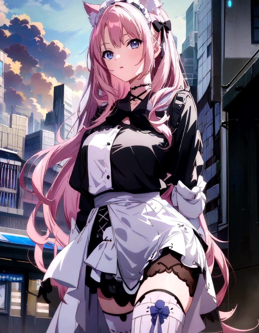 anime beautiful character dressed in a maid outfit with a cat ears, best anime 4k konachan wallpaper, anime style 4 k, cyberpunk anime girl, 4k anime wallpaper, anime art wallpaper 8 k, anime wallpaper 4 k, anime wallpaper 4k, anime art wallpaper 4k, anime art wallpaper 4 k, cute anime waifu in a nice dress, badass anime 8 k