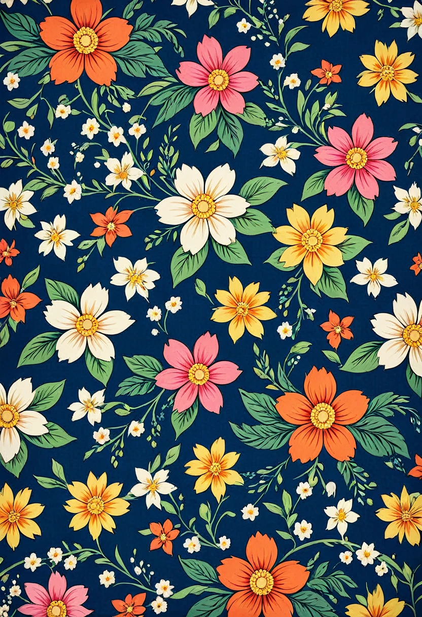 flower pattern on fabric.