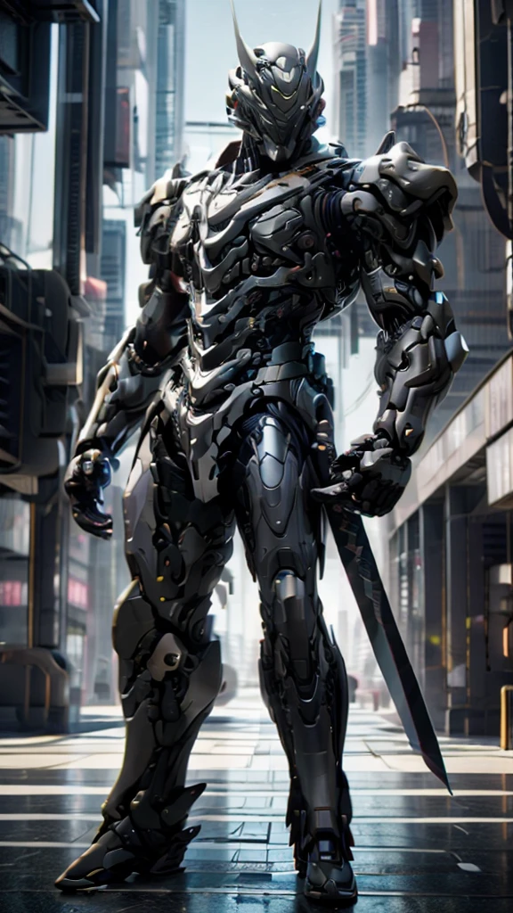 1man, robot, samurai, sword, carrying a sword, stand, cyberpunk, attack pose, night full shot, hyper-realistic, cinematic, detailed, hypermaximalist, octane render, unreal engine 5, 8K, portrait, full body, beauty art, shot photography by Wes Anderson, Middle shot portrait, ultra high details, symmetrical eyes, Low light, Cinematic lighting, NVIDIA Iray render, terracotta, ultra high definition, artstation, Smooth, sharp focus, Photorealism, Photography, Realistic Detail, Depth of field, 8k, Full HD, 3d, Super resolution, octane render, award winning photo, shot on Canon DSLR, f/2.8 Long exposure, 25mm, unreal engine