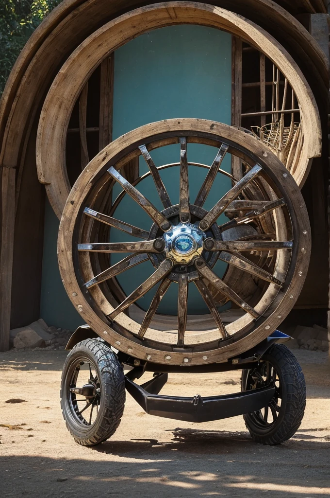 As I looked at them, dv, in the land, uma roda ao lado de cada um dos seres dvventes, with its four faces. This was the appearance and structure of the wheels: shone like chrysolite; The four of them looked similar. Each wheel seemed to be inside each other. Quando se modvam, followed